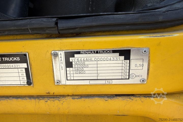 Dobozos teherautó Renault Midlum 280.16 Koffer/HB Motorschaden / Swiss-Vehicle