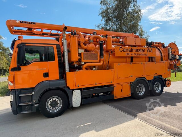 Saugwagen MAN TGS 33.540 Müller Saug-Druck-Kombispüler Recycle