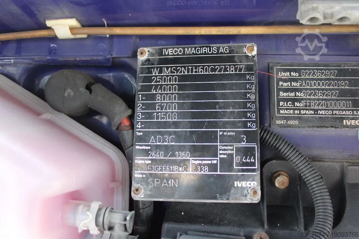 Standard-SZM Iveco Stralis 460 + 6X2 + RETARDER + EURO 6 + SPOILERS