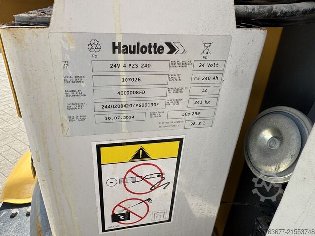 Haulotte Star 10 Elektrischer Mastbühne / Vertikaler Gelenkteleskop-Arbeitsbühne, 10 m Arbeitshöhe,  HAULOTTE Star 10 Electric Masthoogwerker / Vertical Boom lift 10M werkhoogte 2014  TUV 7-2026