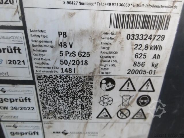 Čelní vysokozdvižný vozík LINDE E 16 - 02 / 386
