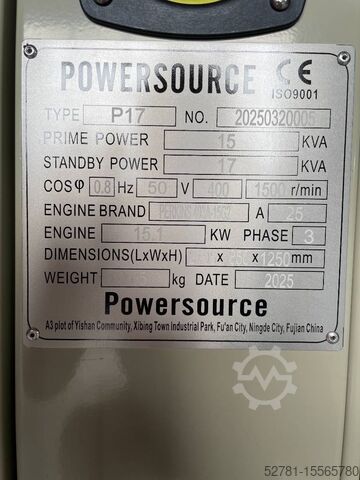 Generator set Perkins 403A-15G2 - 17 kVA Generator - DPX-19800.1