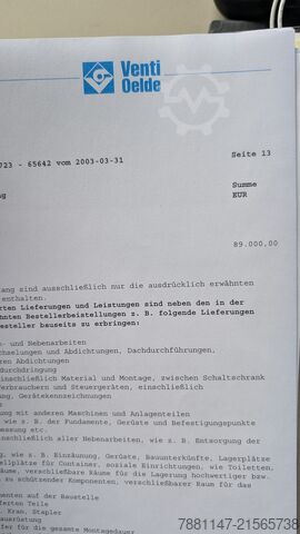 Impianto di aspirazione stazionario Venti Oelde RK 126 ZS 3