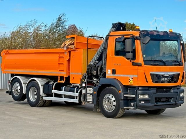 Grua montada em camião MAN TGM 26.290* KIPPER 4,60m*HIAB 111 B-3 HIDUO/FUNK