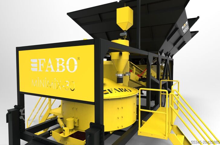 Concrete mixing plant / concrete plant FABO Mobile Concrete Batching Plant 30 m3/h Mobile Concrete Batching Plant