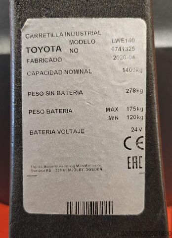 Vrachtwagen met laag hefvermogen BT LWE 140