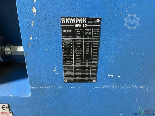 Profilbockningsmaskiner Akyapak APK 60 2000 Akyapak APK 60