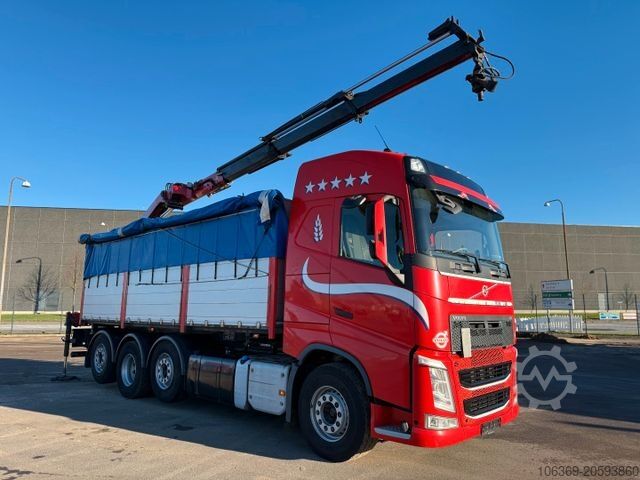 Γερανός τοποθετημένος σε φορτηγό VOLVO FH 500 8x2*6 Tipper / Kran / Crane / HMF 2120