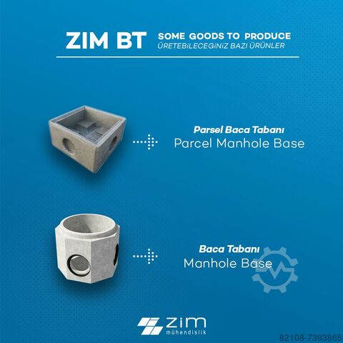 Betonpijp Machine ZİM Mühendislik BT AUTOMATIC MANHOLE BASE MACHINE