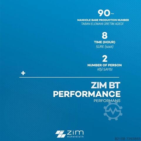 Betonpijp Machine ZİM Mühendislik BT AUTOMATIC MANHOLE BASE MACHINE