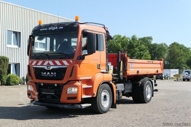 Camion-benne tricar MAN 18.460 TGS 4x2, Palfinger 8.501, Meiller, Klima