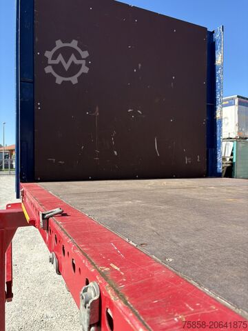 Wisselbrug met laadbakWisselbrug met open laadbakWechselbrücke met laadvloerWechselbrücke met platte Krone 7,45m BDF Baustoff Multilockrahmen