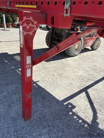 Wisselbrug met laadbakWisselbrug met open laadbakWechselbrücke met laadvloerWechselbrücke met platte Krone 7,45m BDF Baustoff Multilockrahmen