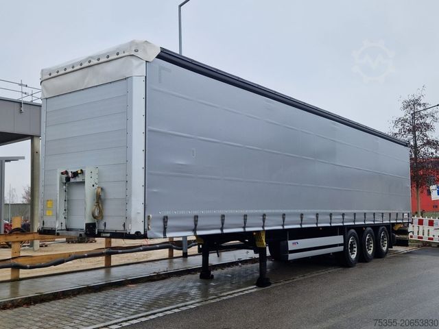 Open oplegger met zeil SCHMITZ CARGOBULL SCS24/L 13.62 E B 1.Hand Liftachse Edscha Portal