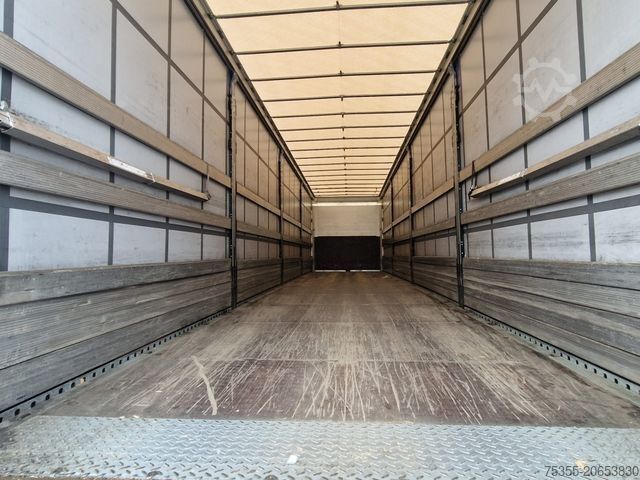 Open oplegger met zeil SCHMITZ CARGOBULL SCS24/L 13.62 E B 1.Hand Liftachse Edscha Portal