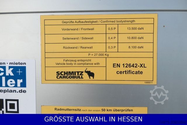 Semiremorcă deschisă cu prelată SCHMITZ CARGOBULL Mega Varios 3,05m Innen neue Plane ¤395.-mt