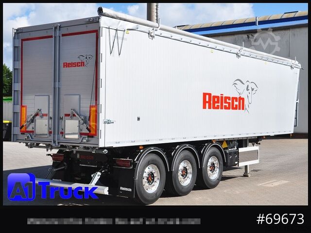 Semi-reboque basculante REISCH RHKS, Alu-Kippmulde 54m³, Kombitüren, Alufelgen, Liftachse,