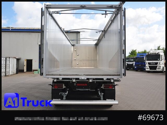 Semi-reboque basculante REISCH RHKS, Alu-Kippmulde 54m³, Kombitüren, Alufelgen, Liftachse,