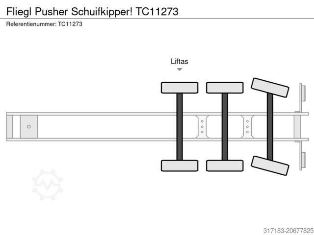 Kipper Fliegl Pusher Schuifkipper!