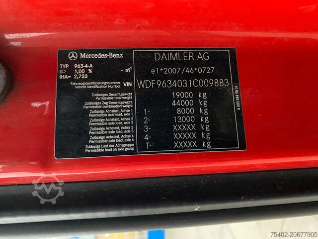 Padrão-SZM Mercedes-Benz Actros 1945 / StreamSpace / Hydraulic / Automatic