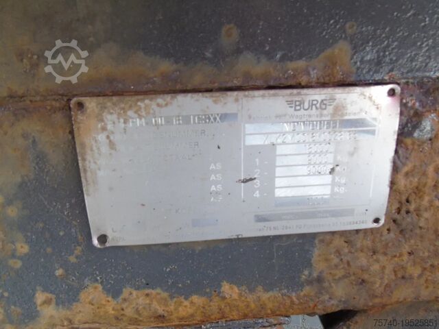 Gekoeld/bevroren transport Burg frigo block + lift