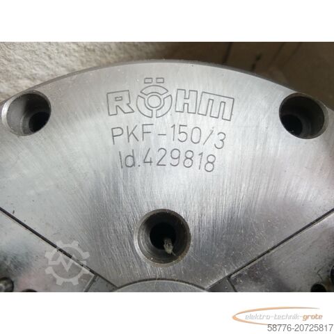 Röhm-component Röhm PKF-150/3 ZA124 3-Backenspannfutter SN: 586-009150-00 - ! -