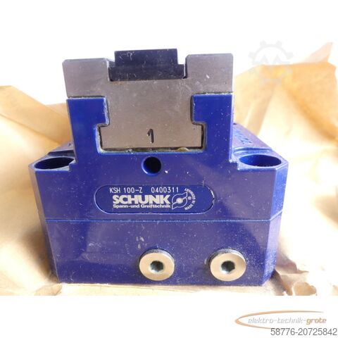 Component Schunk KSH 100-Z 2-Backen-Kraftspannblock Betriebsdr. max. 60bar - ungebr.! -