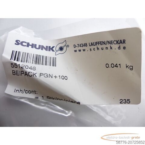 Component Schunk PGN100-Plus Hub2 2-Finger Parallelgreifer 371 152 - ! -