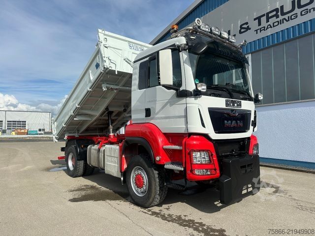 Τρίπλευρο ανατρεπόμενο φορτηγό MAN 18.510 TGS BB 4x4  Schneepflug t 40.000kg