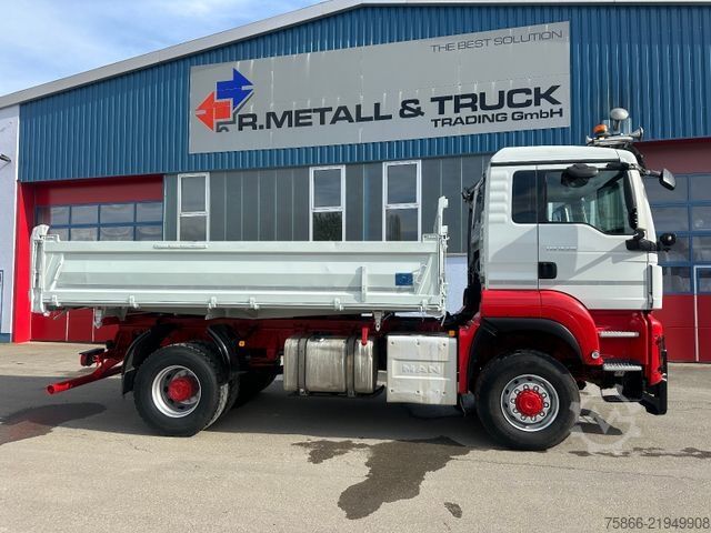 Τρίπλευρο ανατρεπόμενο φορτηγό MAN 18.510 TGS BB 4x4  Schneepflug t 40.000kg