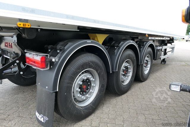 Kippers oplegger MEGA Alu, 56m³, Kombitüren, Getreide, SAF, Luft-Lift