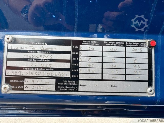 Vacuümtankwagen MERCEDES-BENZ Actros 2636 6x4 RHD Hvidtved Larsen Flexline 312