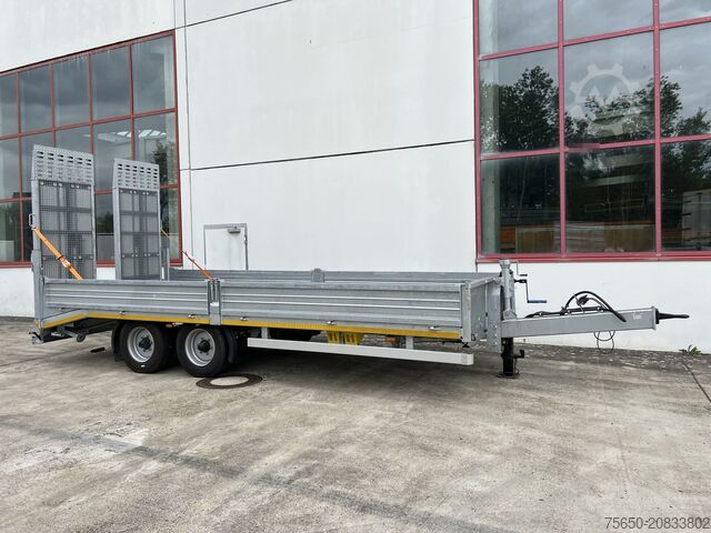 Low loader trailer Möslein TT11 BR Neuer Tandemtieflader, breit Rampen