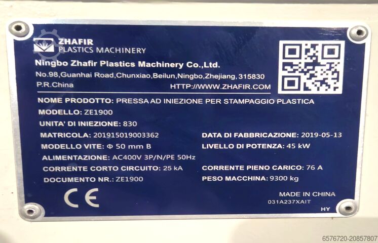 Fröccsöntőgép Haitian ZE1900