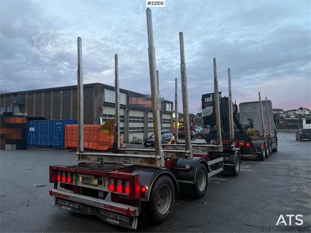 Lumber transporter  Trailer-Bygg 3 akslet