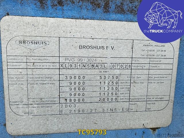 Semi-dieplader Broshuis 