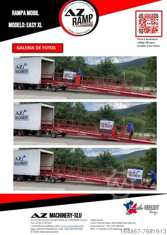 Rampa de carga móvil AZ RAMP-EASY XL-8 AZ RAMP EASY XL-8