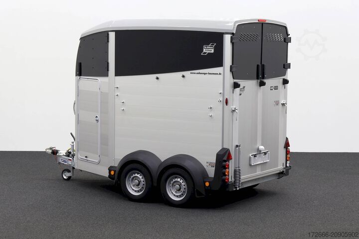 ρυμουλκούμενο μεταφοράς αλόγων Ifor Williams IFOR WILLIAMS HBX 506 | SILBER +FRONTAUSTIEG RECHTS +POLSTER +3.BREMSLEUCHTE