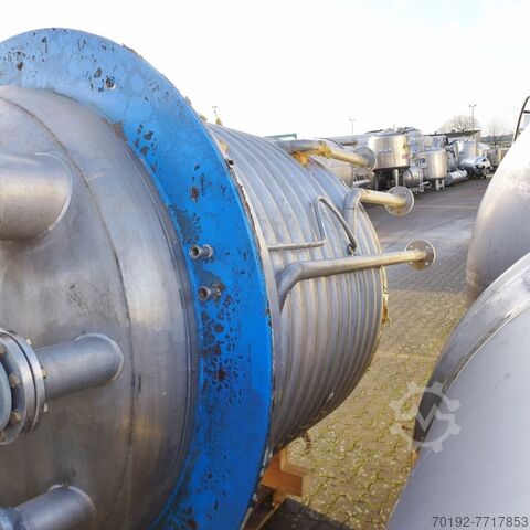 Reactor calefactable/refrigerable de 3586 litros de V4A con agitador de haz  