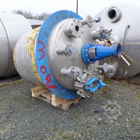 Reactor calefactable/refrigerable de 3586 litros de V4A con agitador de haz  