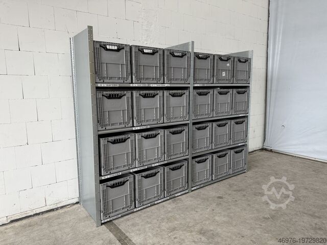 2 000 x 610 mm / 4 niveaux / 2,65 m linéaires. Dexion HI280 Kistenregal Kommissionierregal Regal