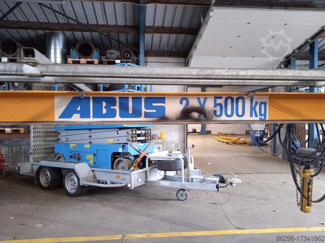 Enkelligger hangkraan 5.000mm x 2x500kg Abus enkelligger hangkraan