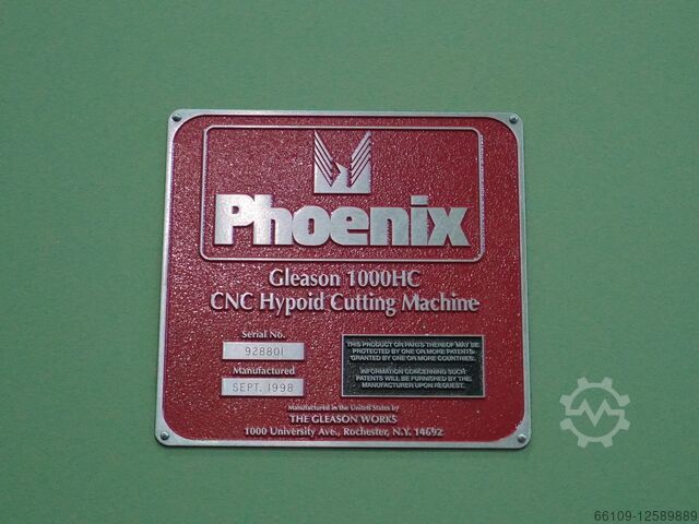 Tandwielsnijmachine voor conische tandwielen Gleason Phoenix 1000 HC