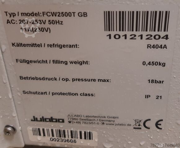 Umwälzkühler Julabo FCW 2500T