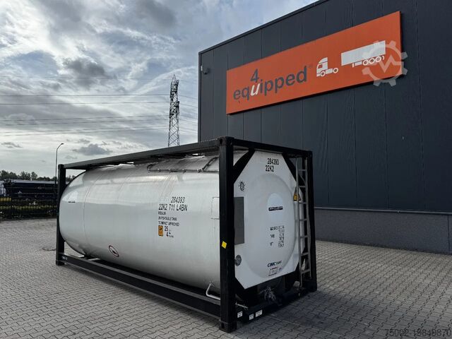 Tank container CIMC TOP: 2022, 20FT ISO, 25.030L, L4BN, UN Portab...