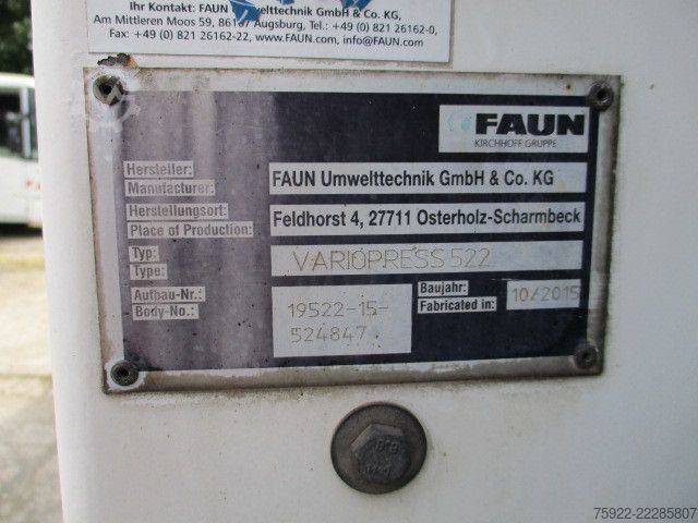 Camião de lixo MAGIRUS DEUTZ 2630 Econiv Faun Variopress + Zöller