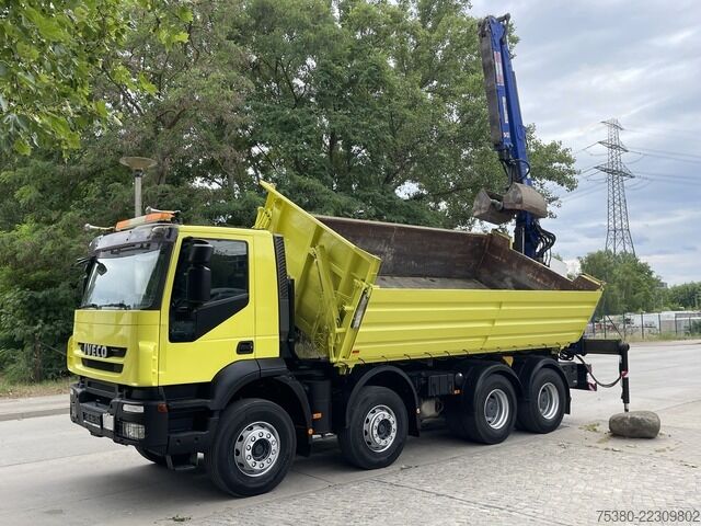Kiepwagen iveco Stralis AD340T41  8x4 *KLIMA*PENZ 10.83H Kran*