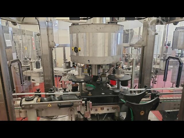 Gebrauchte komplette isobarische Abfülllinie für Glasflaschen (Wein) - 2000BPH Cobert 