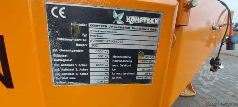 Luftudskiller Komptech HURRIKAN