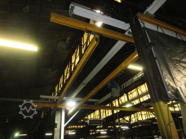 Ciel de grue Grue de hall Voie de grue Demag Erikkila Portalkran 13x7m 2x 0,5t 2x Demag Kettenzug 2x500KG Kran